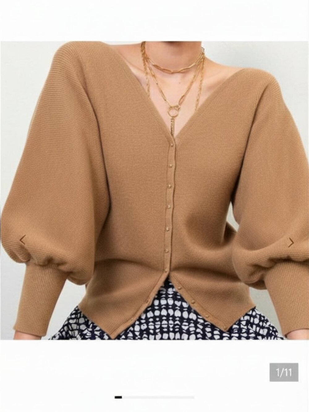 Ba&sh Hazel Cardigan in Camel